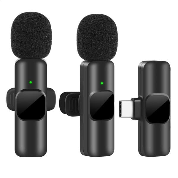 k60 Wireless Lavalier Microphone Portable Audio Video Recording Mini Mic for iPhone Android Live Broadcast Gaming Phone Mic 260203