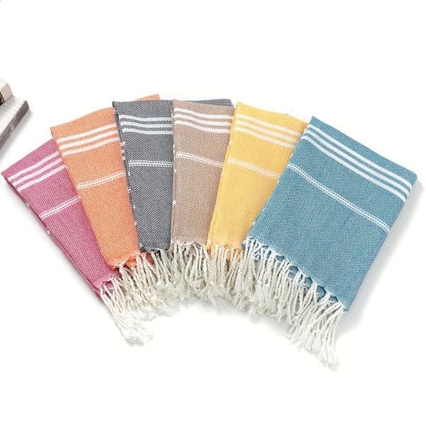 Towel Turkish Beach Towel 90180CM Sauna Spa Gym sports Fitness Fringed Bath Towel kitchen Soft Absorbent Quick drying towels 260129