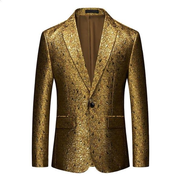 Mens business casual suit coat spring Blazer wedding fashion host party social large M6XL 260209