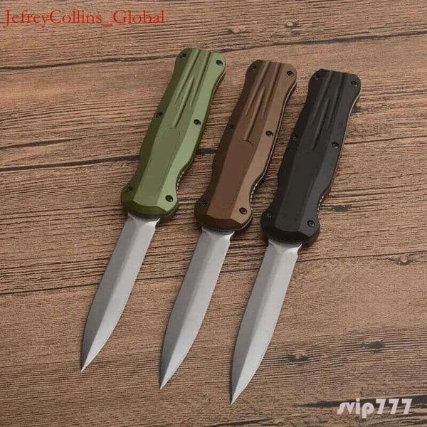 UDAL 6Models 3300/3310 Infidel Fixed knife Blade Knife 3.85 D2 Blade, Aluminum Handles