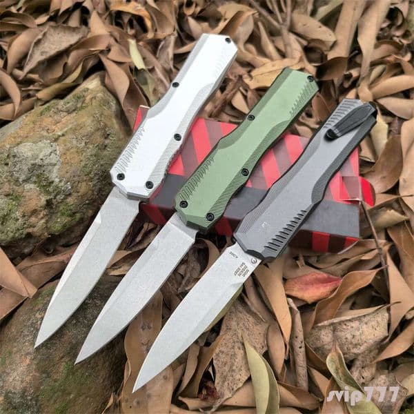 Everyday Carry Livewire 9000 OTF Pocket Knife T6 Aluminum Handle 20CV Stonewashed Blade Tactical knife Mliitary Outdoor Hunting Camping Survival Tool 7550 7200