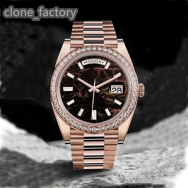 Designer Men's Luxury Diamond Inlaid Clone Watch 40mm High Quality u1 Automatic Mechanical Movement Bracelet Stainless Steel RIX Classic AAAA