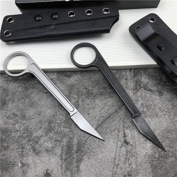 Top Quality knife Tactical Knives 440C Stone Wash Tanto Blade Full Tang Steel Handle Fixed Blade Paper cutter Knife