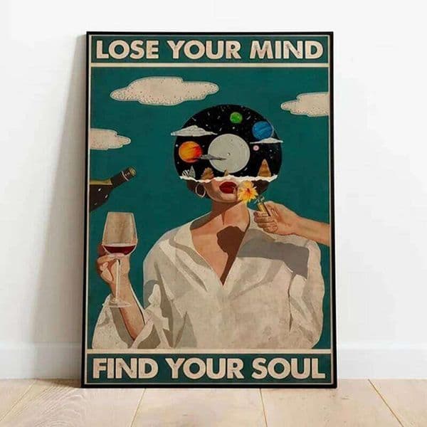 Lose Mind Find Your Soul Print Vintage Posters Music-Inspired Wall Art Retro Poster Prints Living Room Bedroom Decor 26Y0224