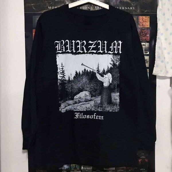 Burzum Filosofem Sweatshirt Men's and Women's Round Neck Sweatshirts Y2k Tops Oversize Clothing Brand Pullover Men Hoodies L260224