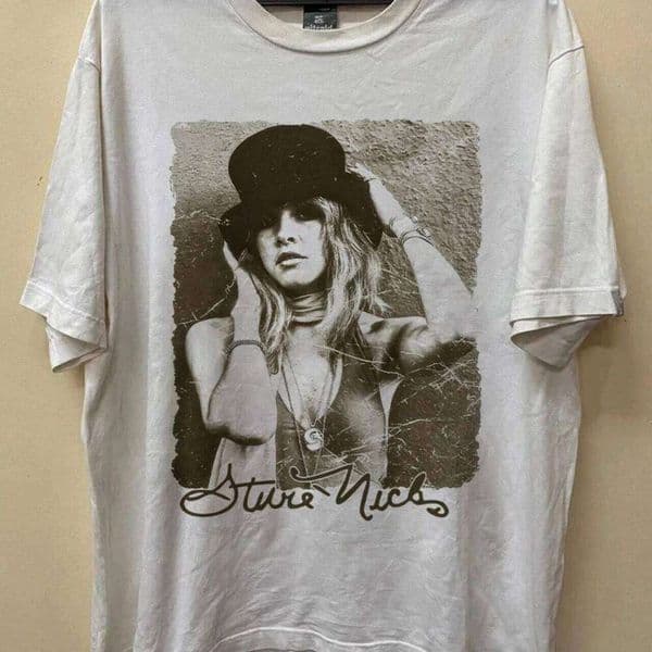 Stevie Nicks 90s Fleetwood Mac Band for Men Women Tshirt Casual and Comfortable Summer Cotton Tops H260224