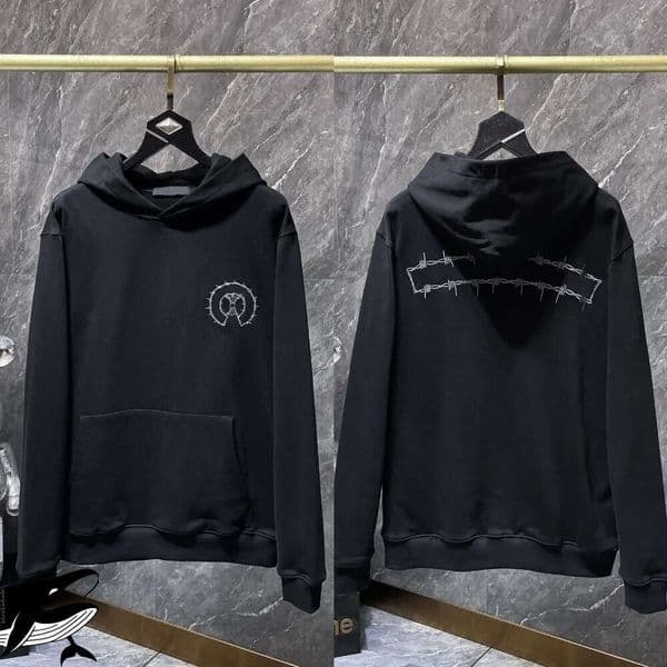Chrome designer men zipper hoodies jackets long sleeves jacket loose outwear coats chrome hoody woman horseshoe sanskrit cross streetwear clothes d0