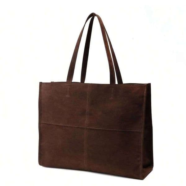 Large Capacity Suede Tote Retro Shoulder Bag High Quality Quilting Handbags and Purses Bags for Women Shopper Z260224