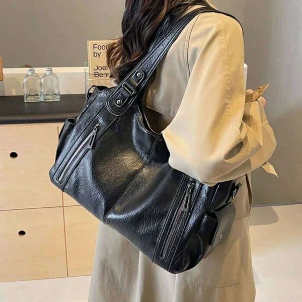Soft Interior Compartment Shoulder 2024 High Quality Contrasting Colors Bags for Women Fashion Zipper Pu Women's Handbags Z260224