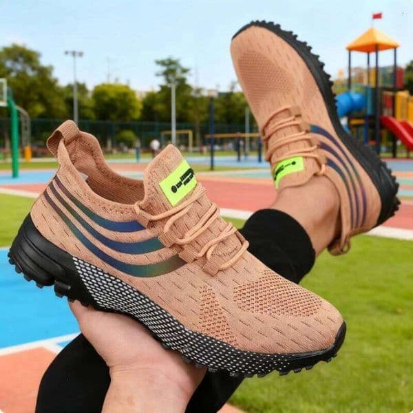 Men's Knitted Running Lightweight Breathable Sneakers Non-Slip Outdoor Athletic Shoe Casual Walking Shoes for Men Hot Sale