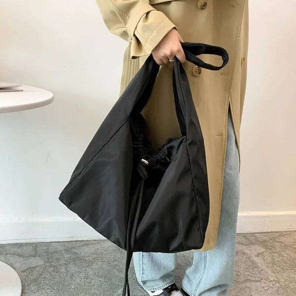 Casual Drawstring Shoulder Bags For Women Large Capacity Handbag Sport Gym Shopping Gilr Bag bolsa feminina Z260224