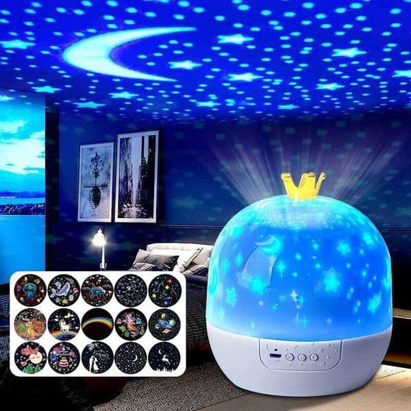 15 Sets of Films Ocean Projector, Bedroom, Stars Projector for Ceiling Kids Night Light H260224