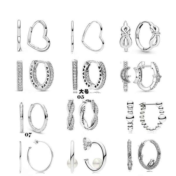 High Quality Designer Earrings Studs 925 Silver Plated Crescent Asymmetric Heart Shaped Earrings Star and Moon Earrings Designer Jewelry