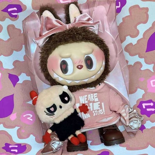 For Catch Me If You Like Me 38Cm PVC Plush Doll Valentine's Day Monster For Pink Harmonia Blind Box Gift Funny Yizhixing