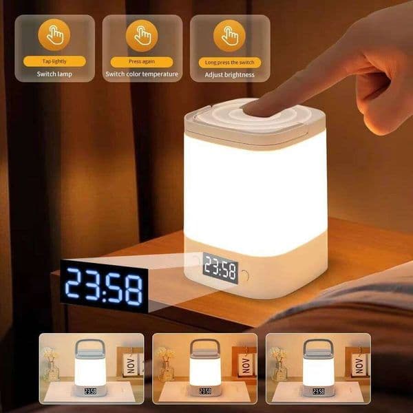 LED Night Light Bedside Rechargeable Desk Bedroom Baby Feeding Eye Protection Sleep Children's Room LightS Table Lamp H260224