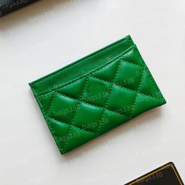 Designer caviar card holder women cardholder wallet purses luxury leather credit fashion casual shopping pocket mini quality classic grained smooth passport case