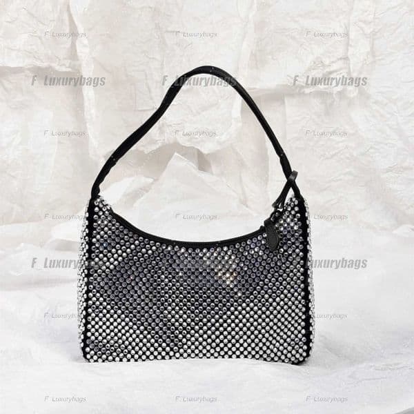 Shoulder Bags Diamond Women Shoulder Bag New Handbags Summer Fashion Underarm Purses Luxury Totes Classic Shiny Handbag Zipper Multicolor Full Diamond Galleria