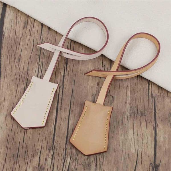 Keychains Lanyards letter new almond travel luggage bag charm vegetable leather hang tag Y240923OR6D