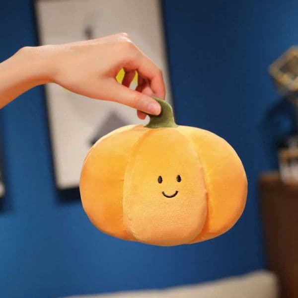 1530cm Halloween Pumpkin Plush Toy Plushie Soft Fruit Plant Stuffed Doll Holidays Props Decorative Throw Pillow for Kids X260225