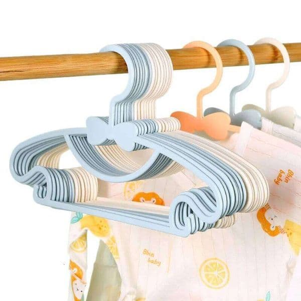 MNN 5-50Pcs Baby Plastic Kids Clothes Storage Hanger for Nursery Children Hangers Toddler Infant Portable Coats Home Rack 26W0225