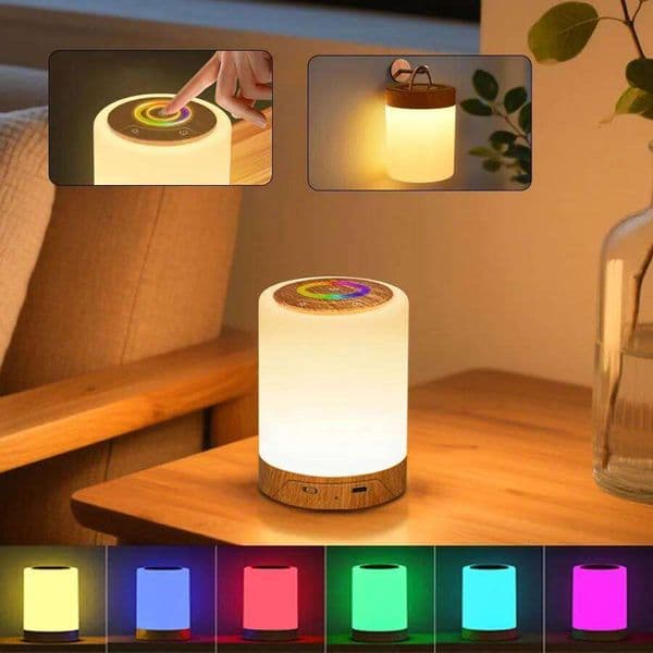 Touch Table Rechargeable Bedroom Bedside Lamps RGB Warm White Night Light Dimmable LED Desk Lamp for Living Room Home Gifts H260224