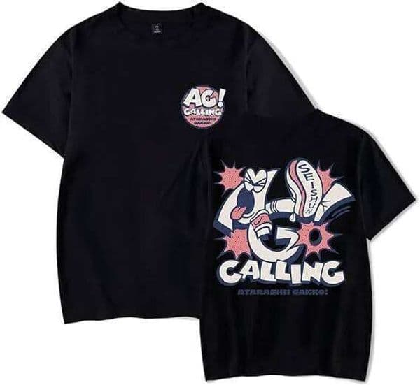 ATARASHII GAKKO! AG Calling T-Shirt Tour Merch Short Sleeve Summer Clothing Suit Men Women C260225