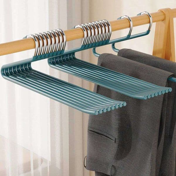 5PCS Open Multi-functional Non-slip For Heavy Jeans Trousers Scarves Space-saving Hanger 26W0225