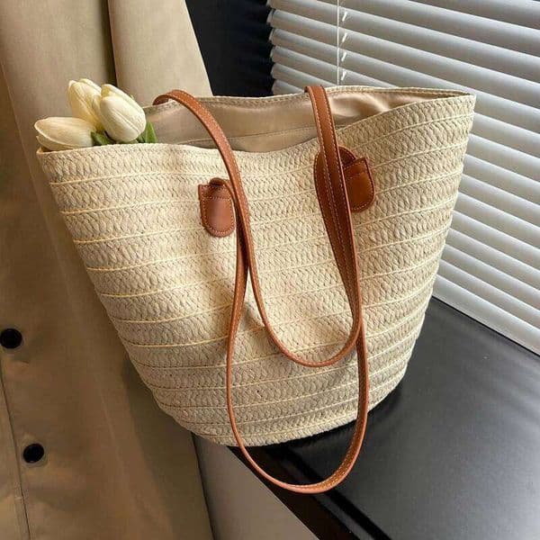 Bohemian Style Bags High Capacity Handmade Handbag Casual Travel Beach Shopping Totes Pack Purse Women Bag Z260225