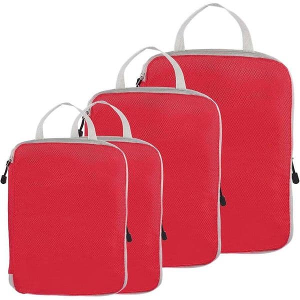 Travel Compression Packing Cubes Organizer for Carry on Luggage Large Capacity Suitcase Set Waterproof Storage Bags 26Y0224