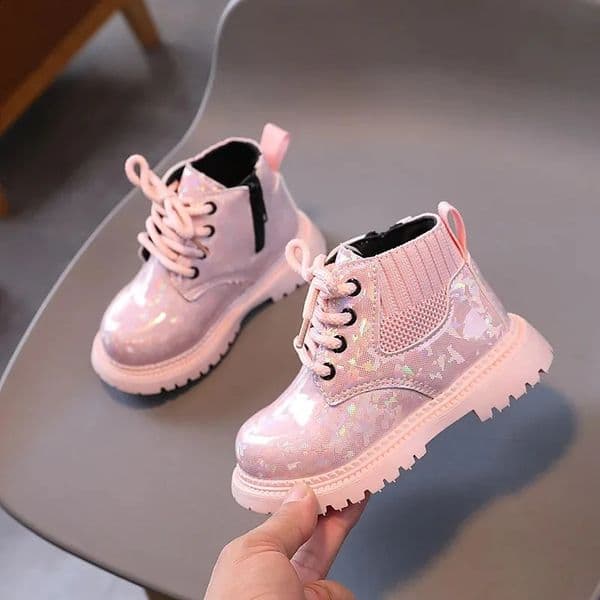 Winter Girls Short Boots Children British Style Soft Sole Lightweight Boots Ankle-high Unisex Boys Shoes Size 21-30260202BJ