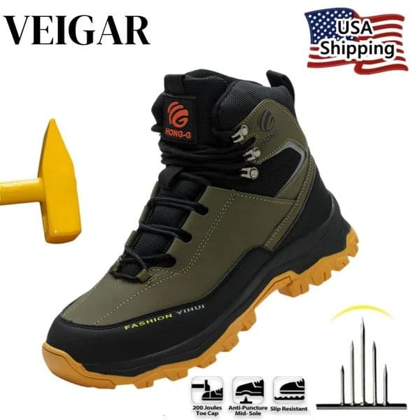 Fashion quality Protective Work Safety Shoes For Men Breathable Shoes Anti-Puncture Steel Toe Cap Anti Puncture Work Boots 260123