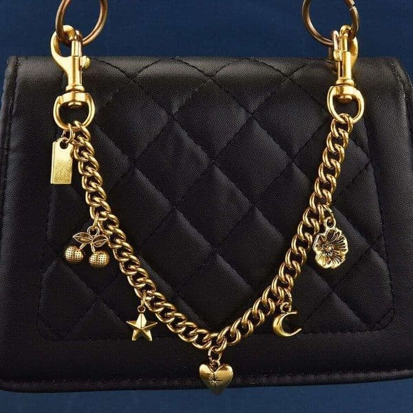 Alloy Electroplated Cherry Pendant, Modified Chain Extender, Vintage Exquisite Bag Accessory For Women
