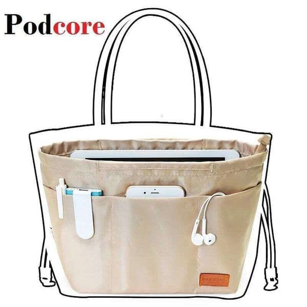 Luxury Nylon Purse Organizer Insert for Tote Bags 26Y0225