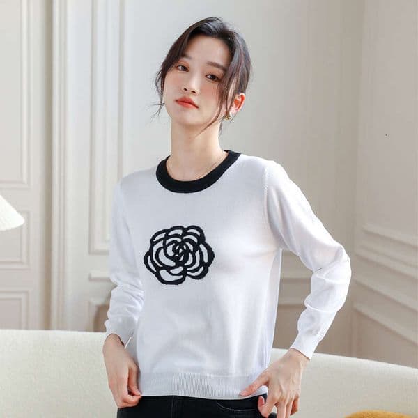 Mardi Hefxessdr High-End Sports and Leisure Women's Autumn New Fashionable Stylish Brand Sweater