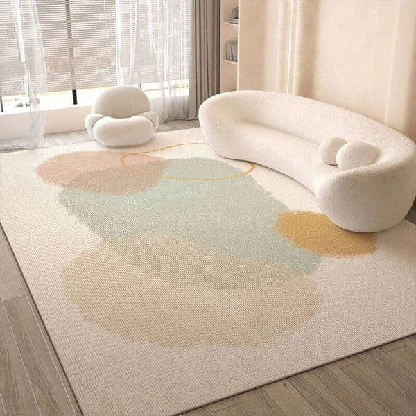 cologne perfume 2026 VIKAMA Cream-Tone Living Room Modern Minimalist Sofa & Coffee Table Their Bedroom Walk-In Cologne Closet Rug Home Decor Perfume Free Shippi