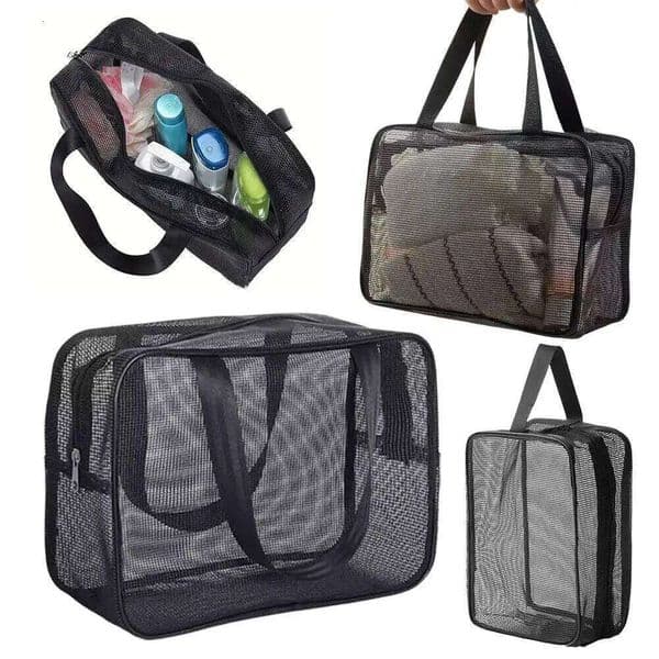 Mesh Shower Storage cosmetic Portable Large Capacity Tote Bag men Fitness bath storage bag Toiletry Organizer 26Y0225
