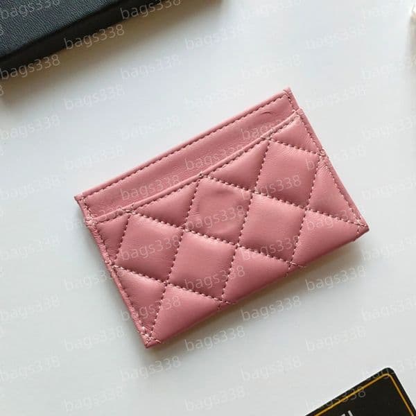 Designer wallet card holder luxury grained smooth genuine caviar women leather credit fashion casual shopping coin slots pocket small quality classic passport