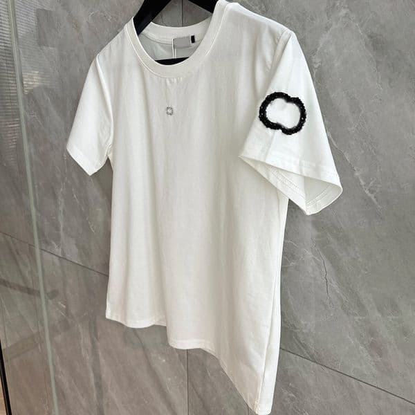 Brand Women Letter T Shirt Sporty Casual Breathable Tee Summer Street Versatile Tee