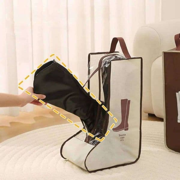 1pc Shoes Travel Storage Household Widened Short Boots Visual Portable Shoe Bag 26Y0225