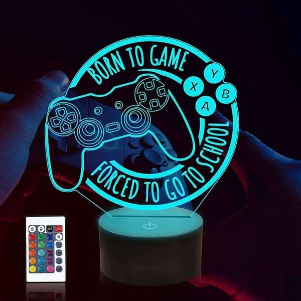 Gamepad 3D Setup RGB Gaming Room Children's Bedroom Night Lights LED Table Lamp for Playstation Lighting Gifts H260224