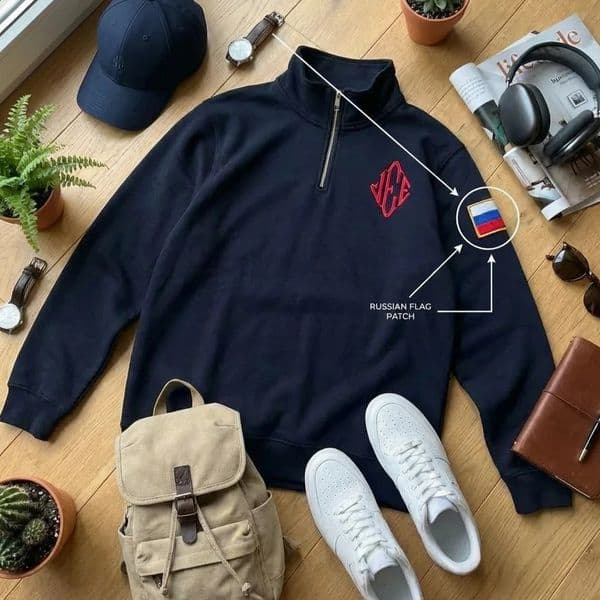 Streetwear Retro Stand Collar Zip Up Sweatshirt Men Women Harajuku Vintage Classic Flag Embroidery Oversized Hoodie Long Sleeves 260205