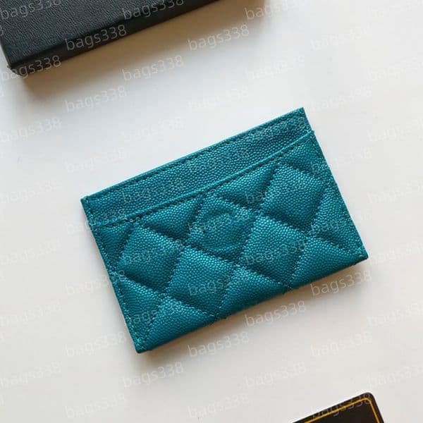 Caviar women leather credit fashion casual shopping purses coin quality designer wallet holder elegant secure compact passport organizer carrying vintage pebble