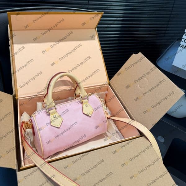 Luxury Designer bag Women Mini nano speddy Crossbody sleek design Leather Denim Shoulder Bags Classic sac luxe Lady Handbag Purse