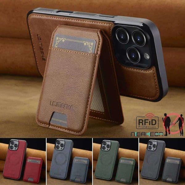 2 In 1 Detachable Leather Case For iPhone 16 17 Air 16E 15 14 13 12 11 Pro XS Max XR 8 Plus SE Mini Card Pocket Magnetic Cover J260205