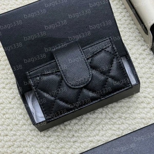 Designer fashion card holder women men classic pattern quality wallet coin purses handbag small bags brand credit slots caviar casual passport wholesale shopping