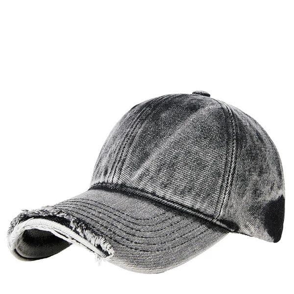 Fashion Denim Wash Do Old Vintage Baseball Cap Lady Fashion Hiphop Hat Men Big Size Sun Caps 55-62cm 260208
