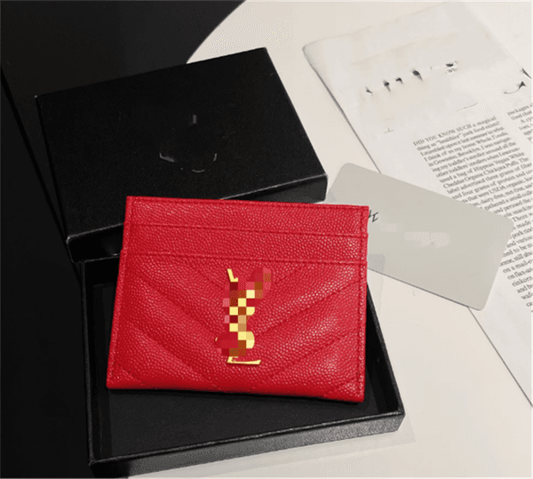 Women card holder designer wallet cardholder designer purse women genuine Leather Womens men Purses Mens Key Ring Credit Coin Mini Wallet wholesale with box Y7