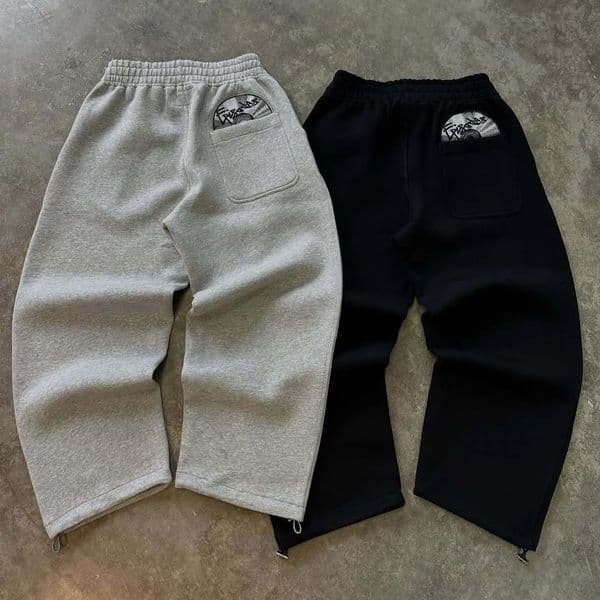 Fashionable Street Style Embroidered Sweatpants Autumn Winter Casual Pants Versatile Personality Couples Pan 260122