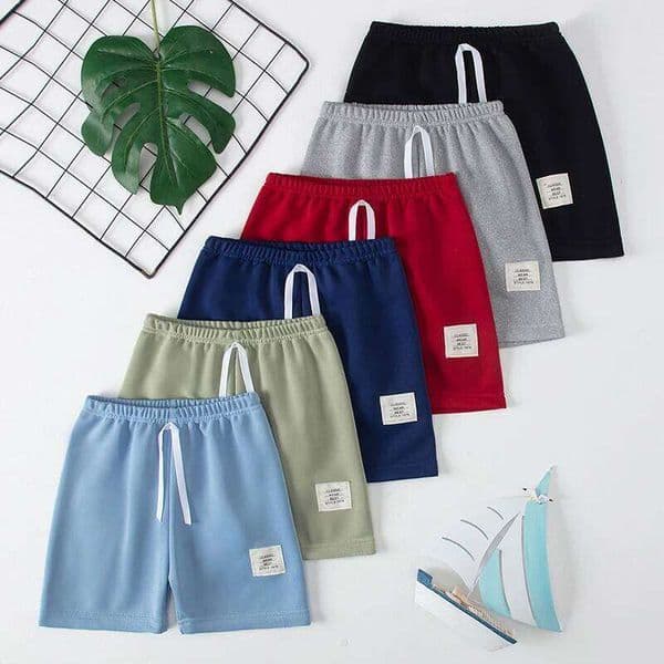 1/3 Pcs Children's Basic Joker Shorts Boy Leisure Sports Tether Girl Fashion Comfortable Multicolor Combination Hot Pants H260226