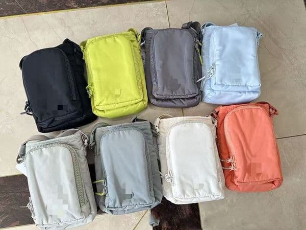 Mini Canvas Crossbody Sling Bag for Women Men Multifunctional Water Bottle Holder Pouch Cell Phone Purse Small Casual Travel Daypack